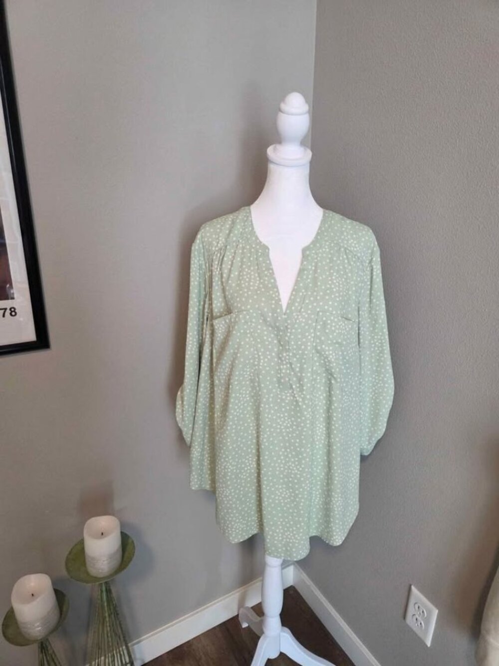 Torrid womens top size 2X mint green color